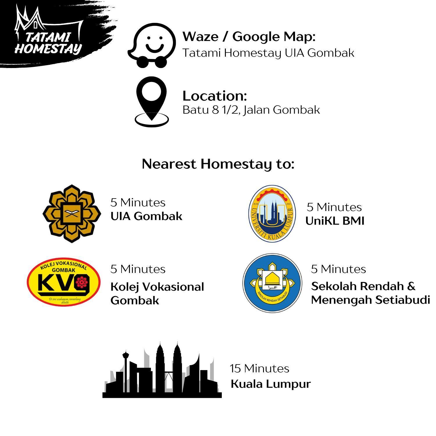 Homestay Gombak - Tatami Homestay Куала Лумпур Екстериор снимка
